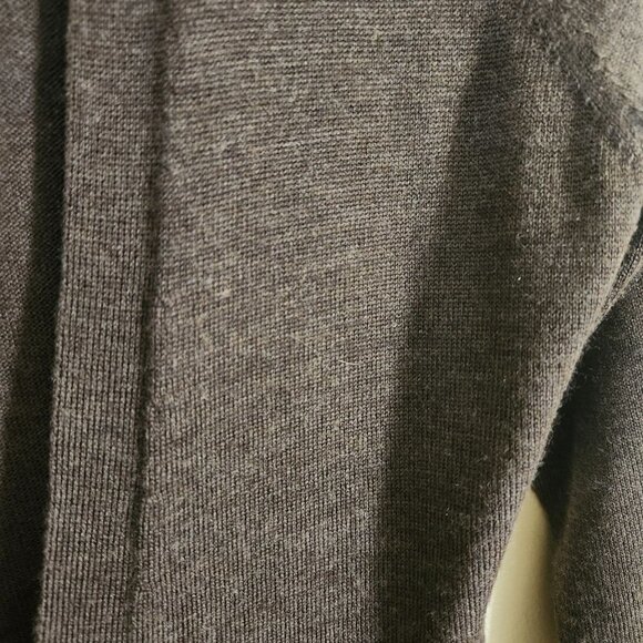 Nanette Lepore Extra Fine Merino Wool Chocolate Brown Cardigan Sweater Size S - Picture 3 of 6